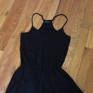 Gap Cotton Black V-Neck Romper, XS